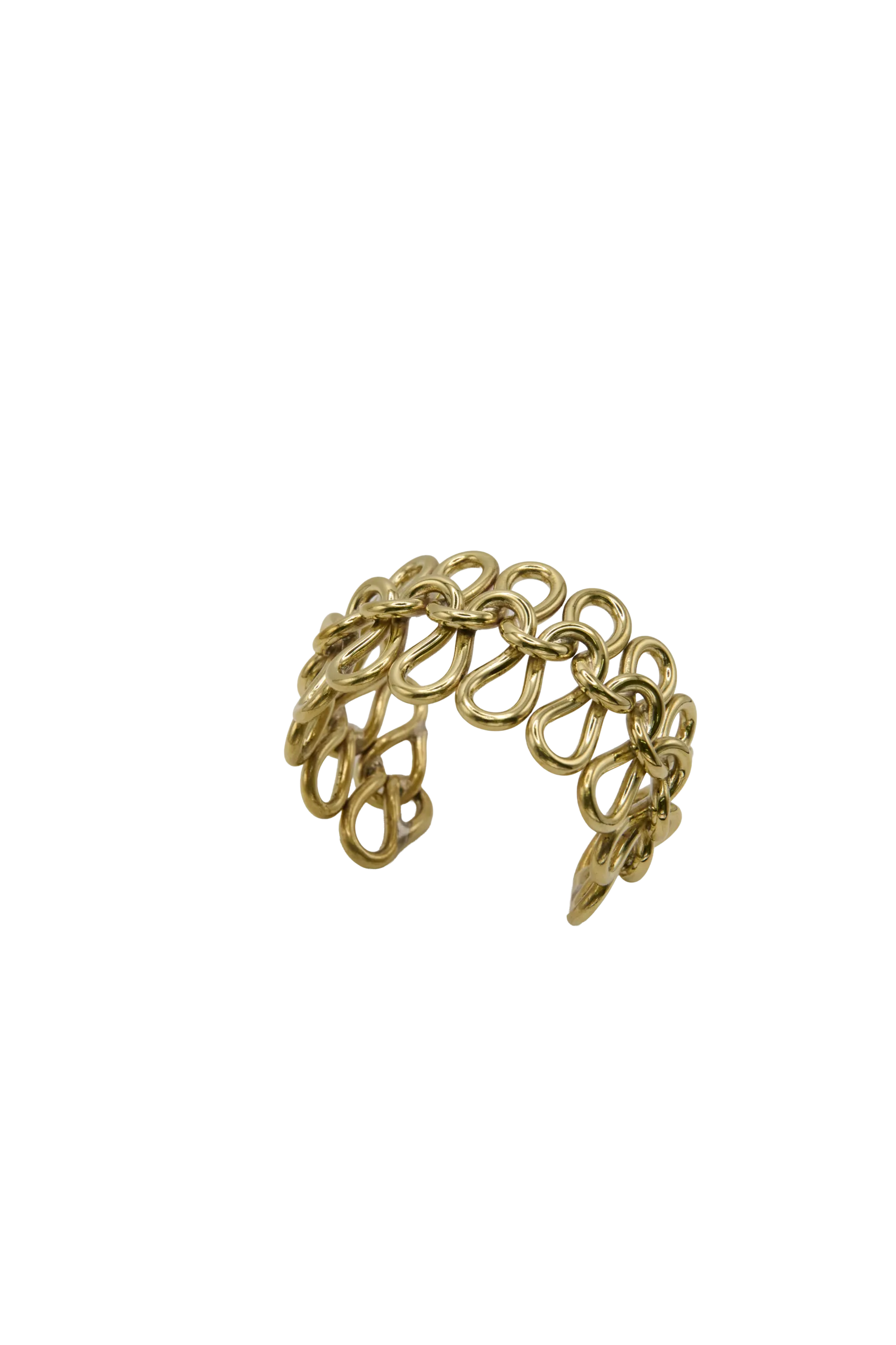 « No. 02 DEBRASER MAILLE » –  BRACELET EN LAITON GRAND MODELE